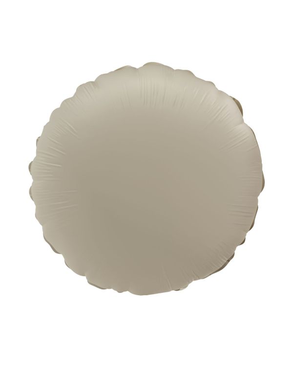 Folieballon Vorm Rond - Crème wit