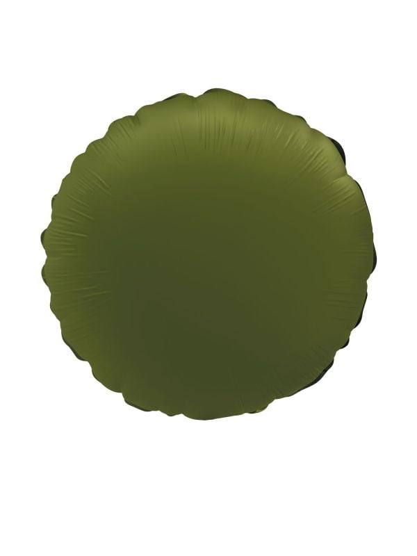 Folieballon Vorm Rond - Olijfgroen