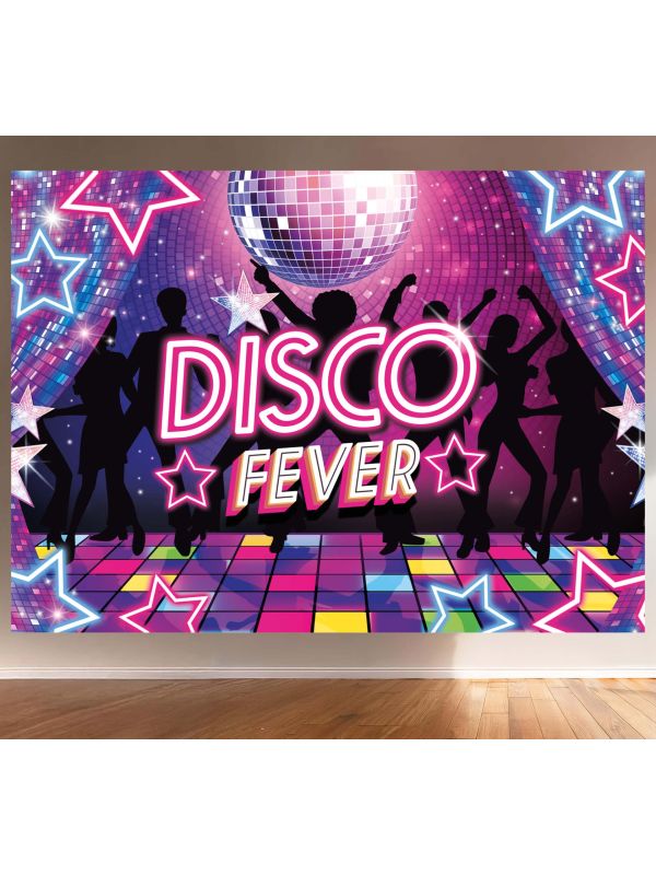Fotoachtergrond retro disco 220 x 150 cm