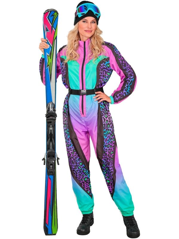 Fout Neon Gekleurde Luipaard Skipak Vrouwen