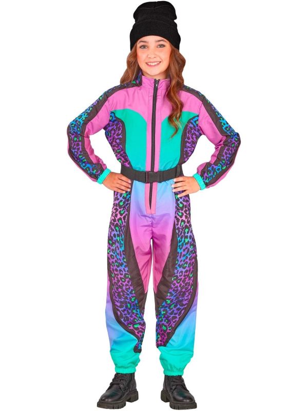 Fout Neon Luipaard Ski Kostuum Meisjes