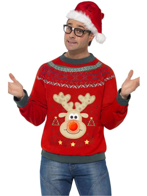 Foute kerst sweater rendier main product photo