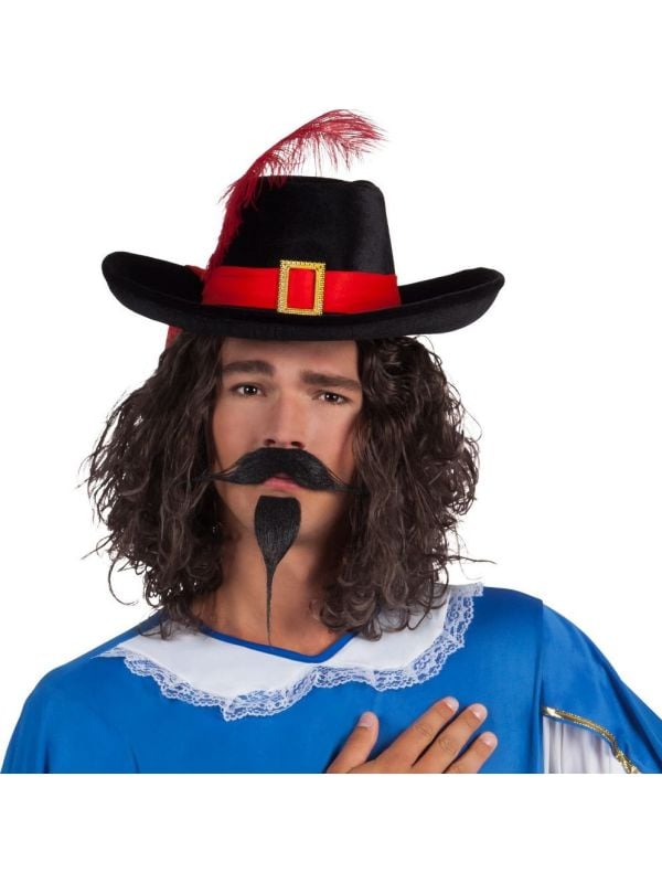 Franse musketier snor met baard main product photo