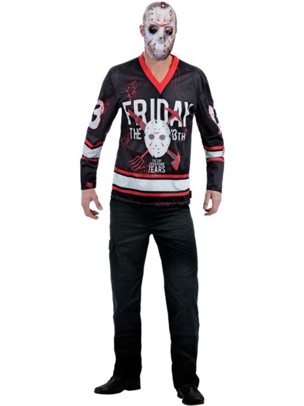 Friday The 13th Hockey Top Mannen Zwart main product photo