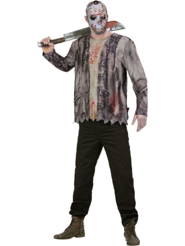 Friday The 13th Jason Voorhees Kostuum Mannen Zwart main product photo