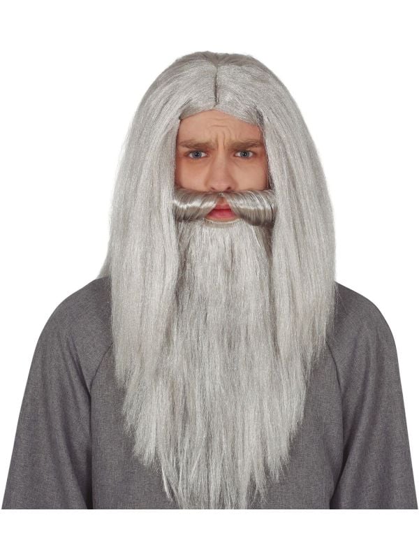 Gandalf Lord of the Rings pruik en baard main product photo