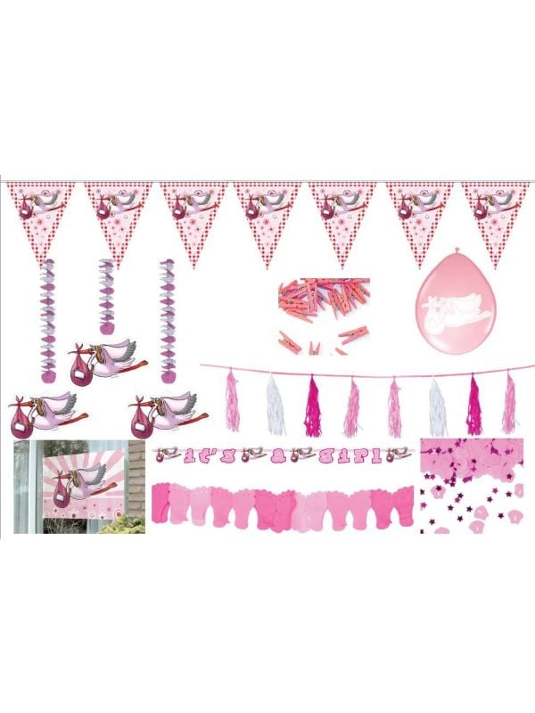 Geboorte meisje feestpakket volledig main product photo