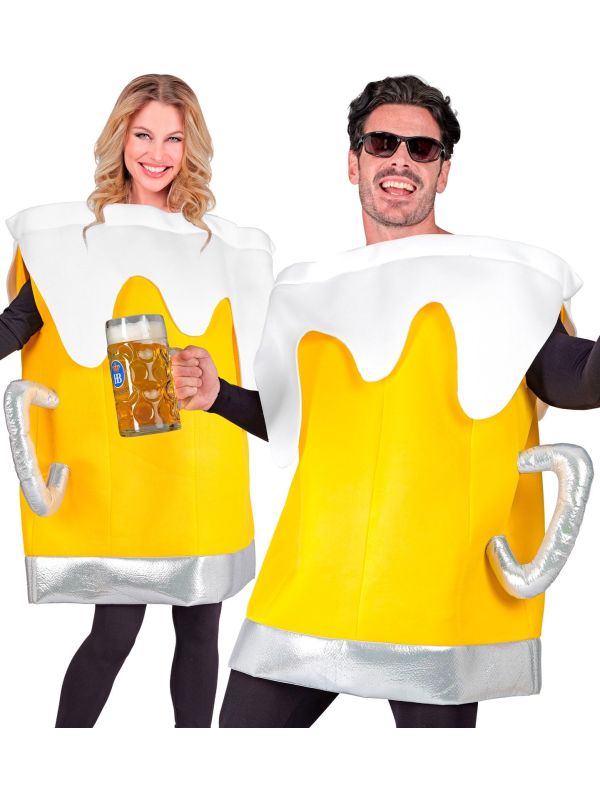 Geel Bierglas Verkleed Outfit