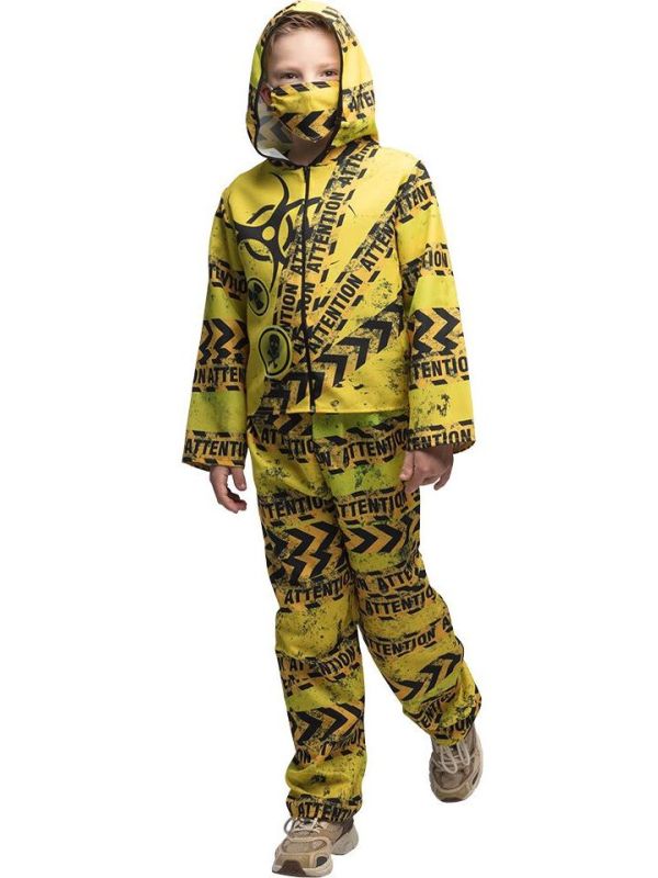 Geel Halloween Jongenspak Zombie Apocalyps