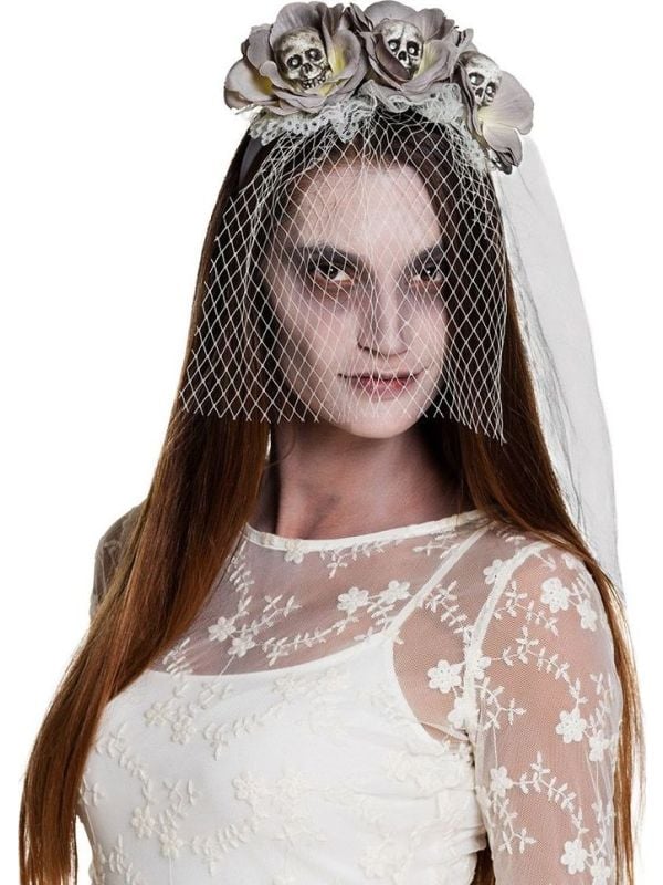 Geest bruid schedel tiara