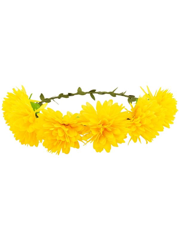Gele Flower Power Haarband