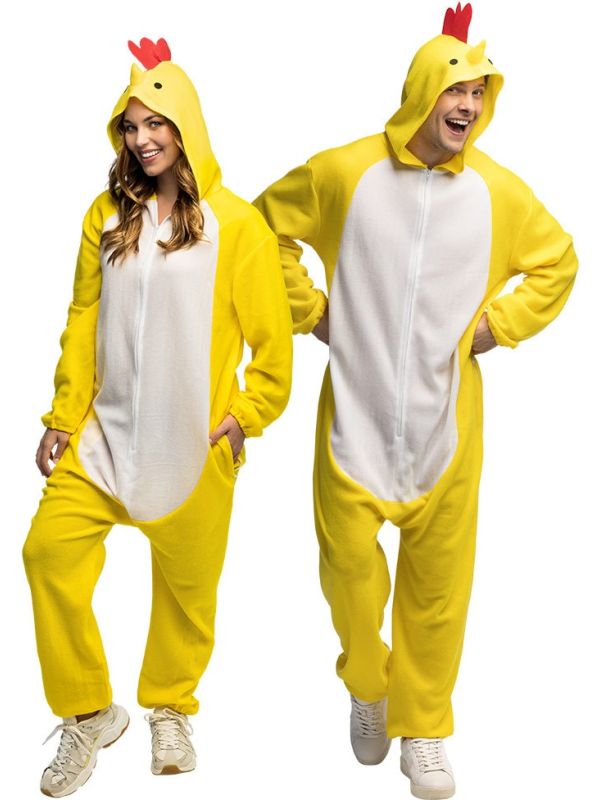 Gele Kip Jumpsuit Dames Heren