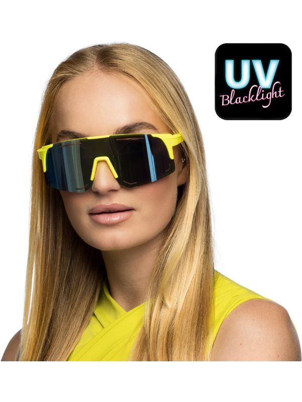 Gele UV Feestbril