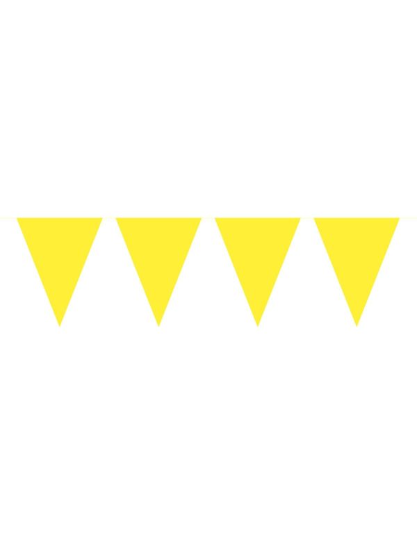 Gele vlaggenlijn XL 10 meter