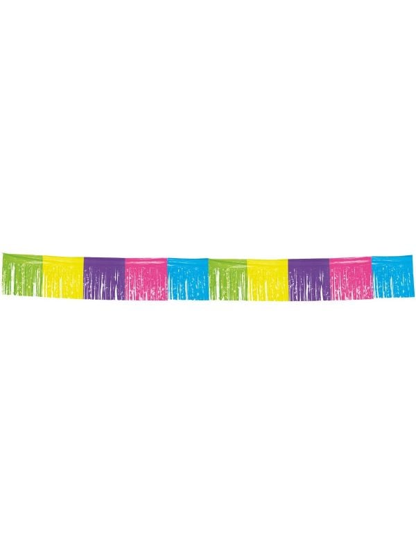 Gemengde kleuren franje slinger 10 meter
