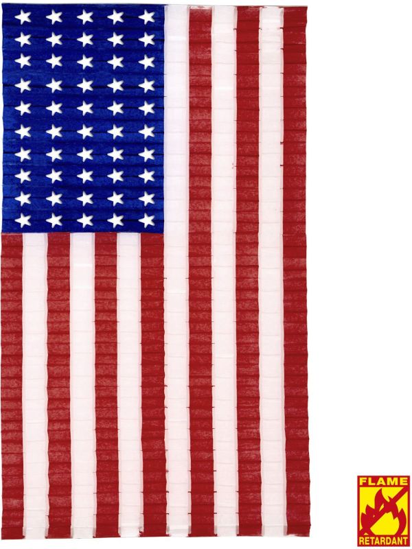 Geplooide amerikaanse vlag