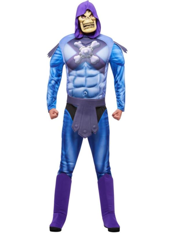 Gespierde Skelet Kostuum Mannen Blauw main product photo