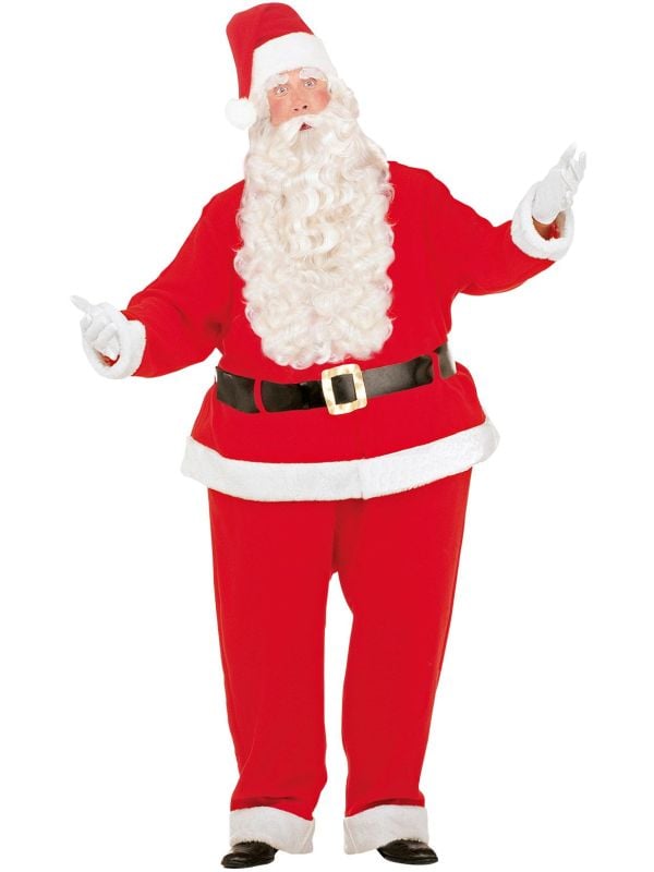 Gezette kerstman kostuum