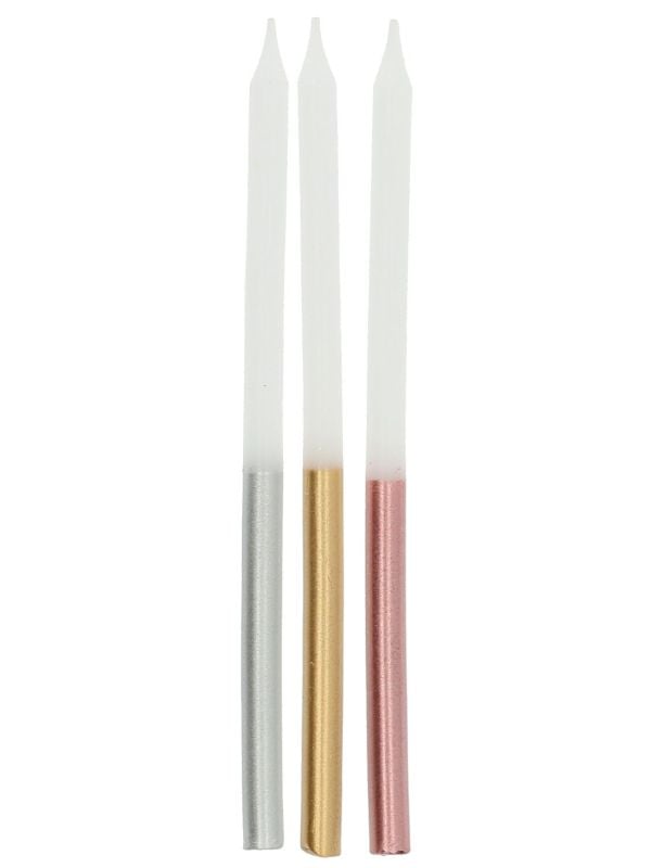 Glamour metallic kaarsen main product photo
