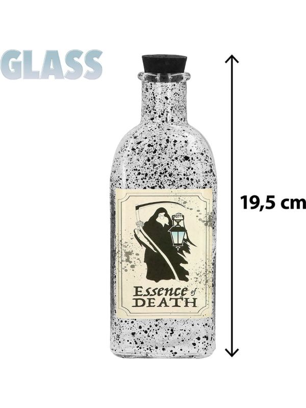Glazen Gif flesje 'Essence of death' Halloween Decoratie