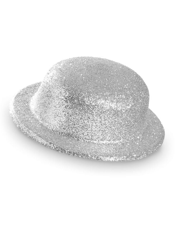 Glitter bolhoed zilver