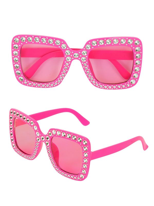 Glitter Bril Roze Dames Mannen