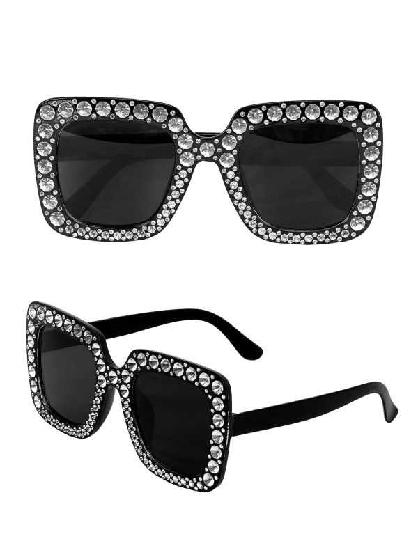 Glitter Bril Zwart Dames Mannen