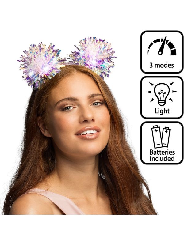 Glitter Diadeem Sparkle met LED Verlichting