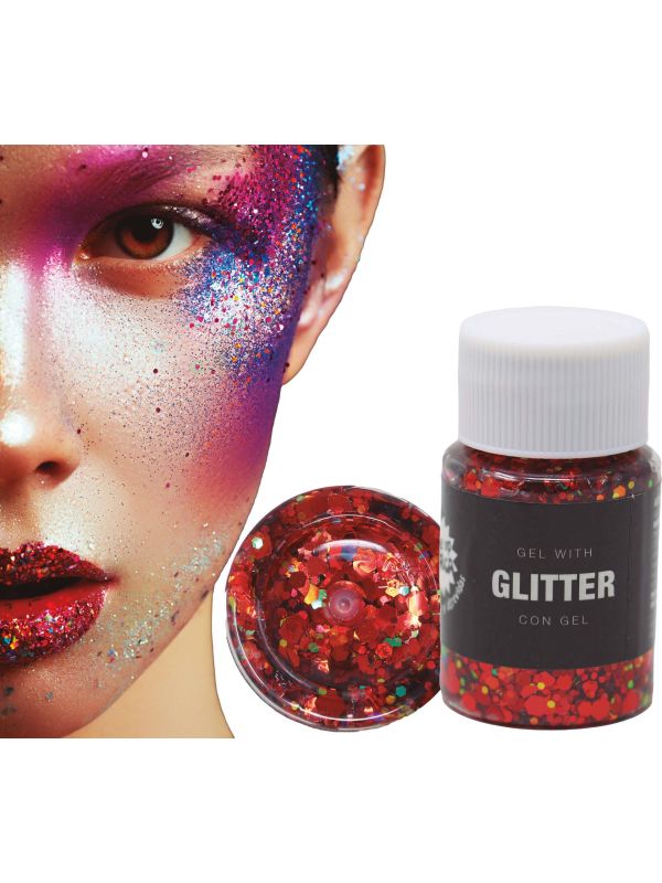 Glitter gel rood 20g main product photo