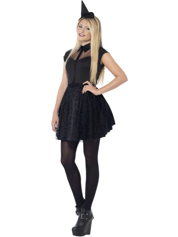 Glitter heks kostuum dames main product photo