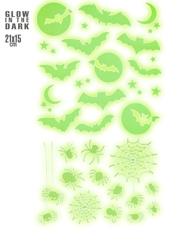 Glow in the dark stickers griezelig