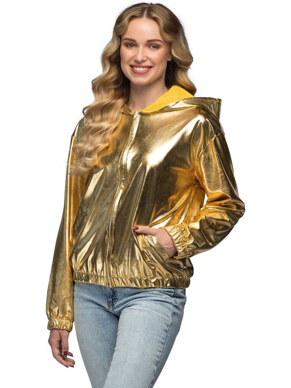 Goud Old School Trainingjacket Dames Festival Fever