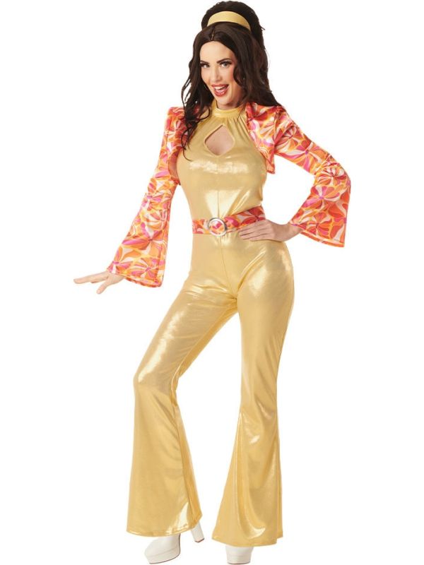 Gouden Retro Disco Kostuum Dames