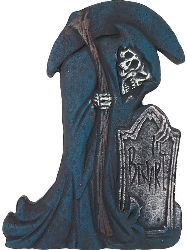 Grafsteen 'Beware' 43 x 32 cm halloween