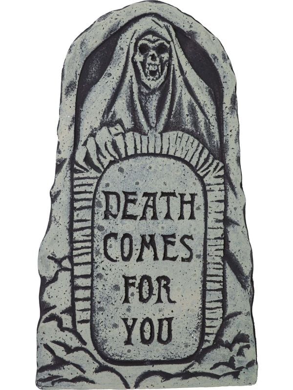 Grafsteen 'Death comes for you' 43 x 22 cm halloween main product photo