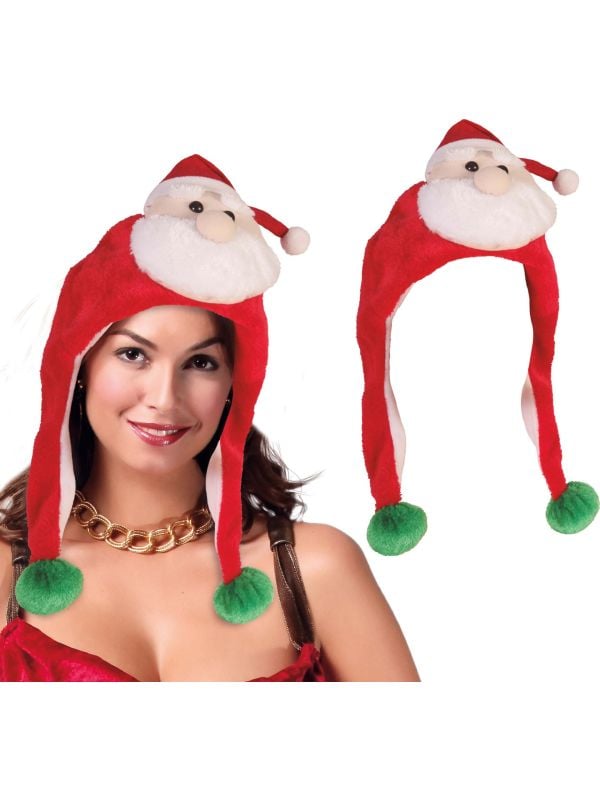 Grappige warme kerstman muts