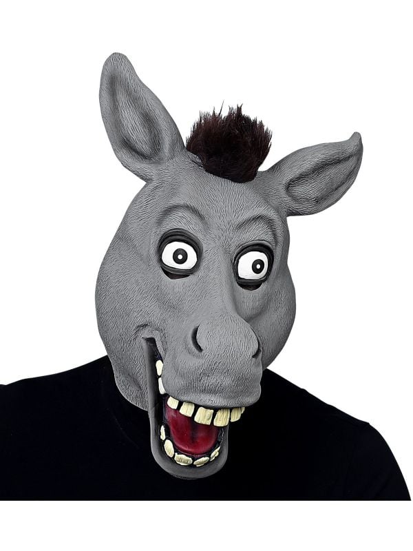 Grijs masker ezel