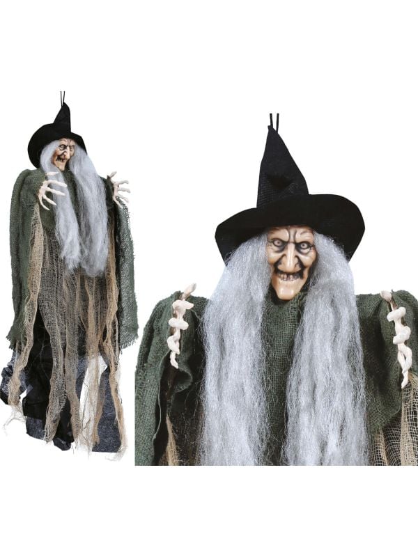 Grijze heks 50 cm halloween