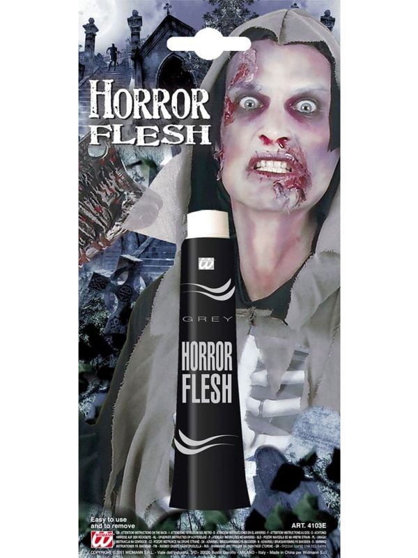 Grijze horror schmink