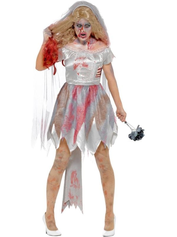Grijze zombie bruidsjurk main product photo