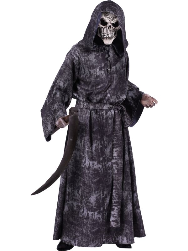 Grim Reaper Gewaad Heren Grijs Halloween