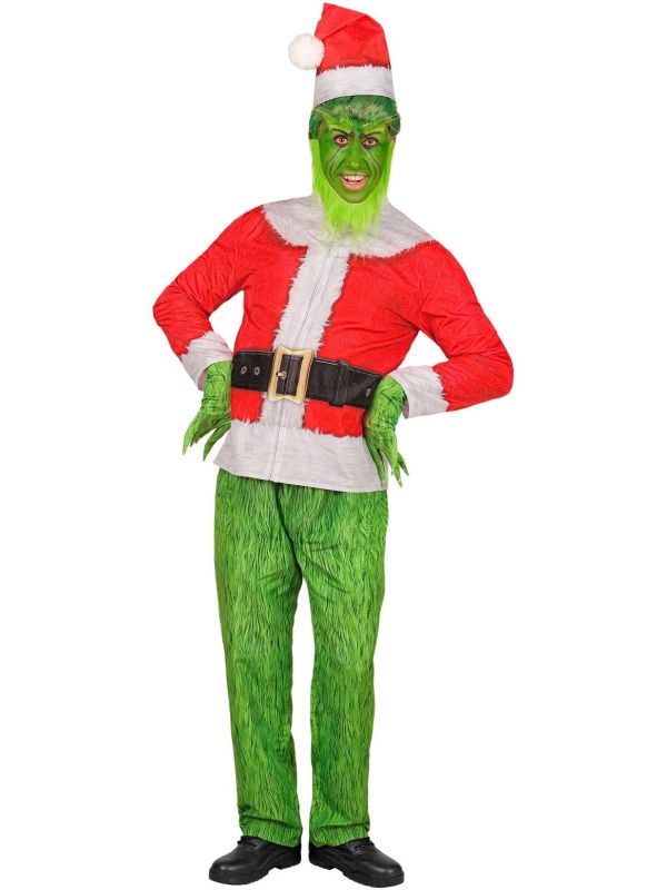 Grinch Kerstman Outfit Mannen