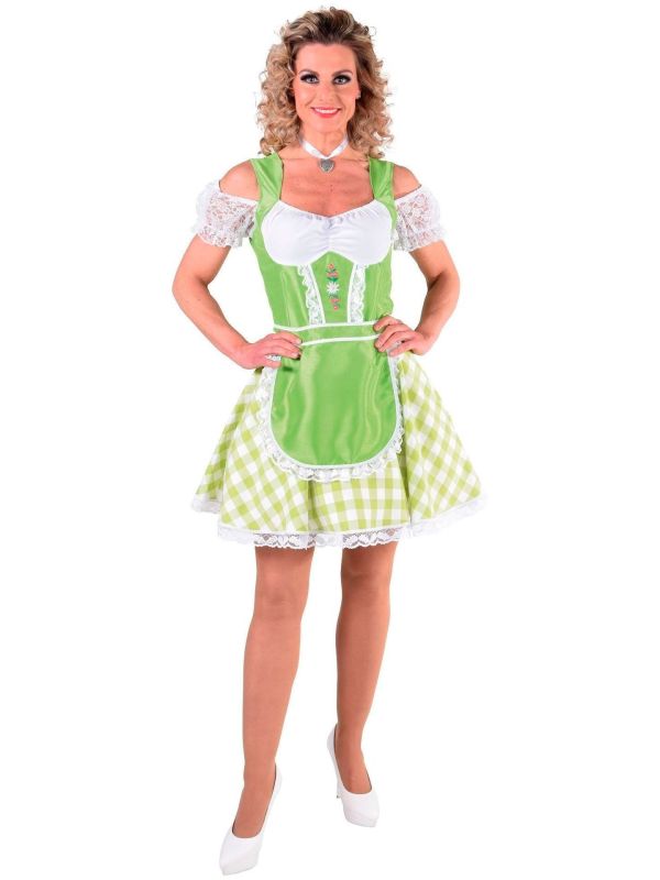 Groen oktoberfest jurkje vrouwen main product photo