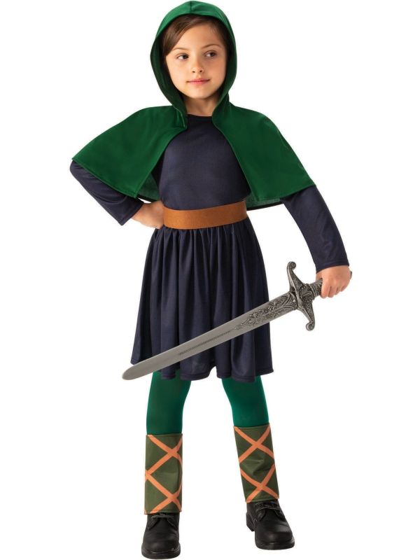 Groene Bos Soldaat Kostuum Middeleeuwen Kinderen