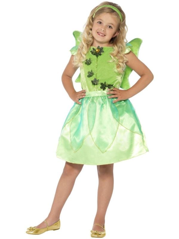 Groene bosfee kostuum meisje main product photo