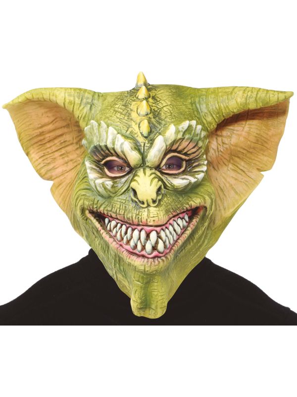 Groene gremlin masker latex halloween main product photo