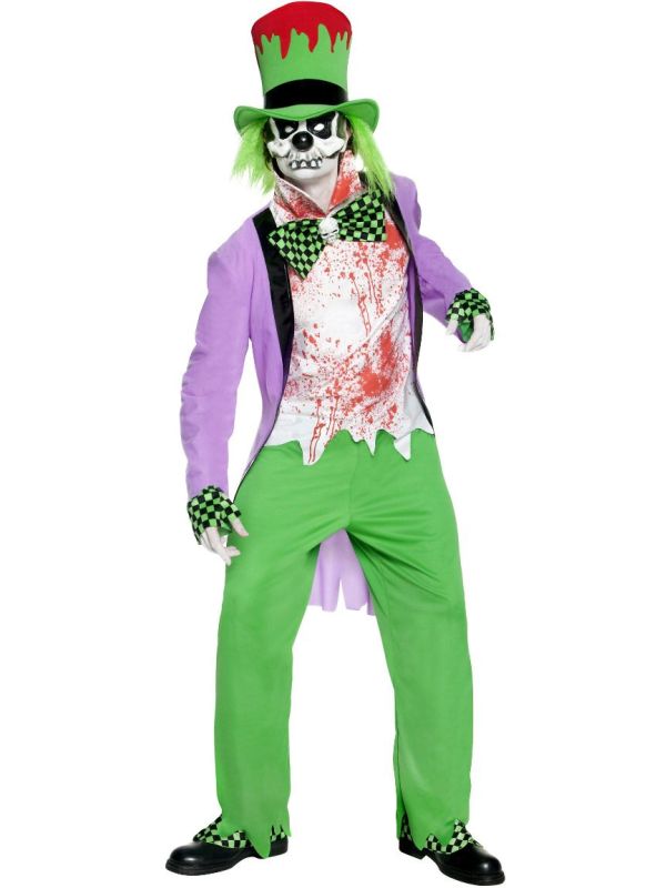 Groene horror mad hatter kostuum main product photo