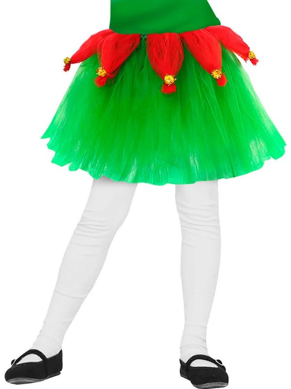 Groene kerst elf tutu kind main product photo