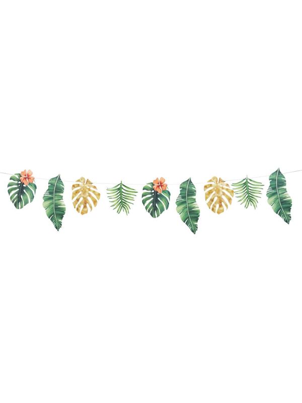 Groene Palmbladeren Papieren Slinger Hawaii