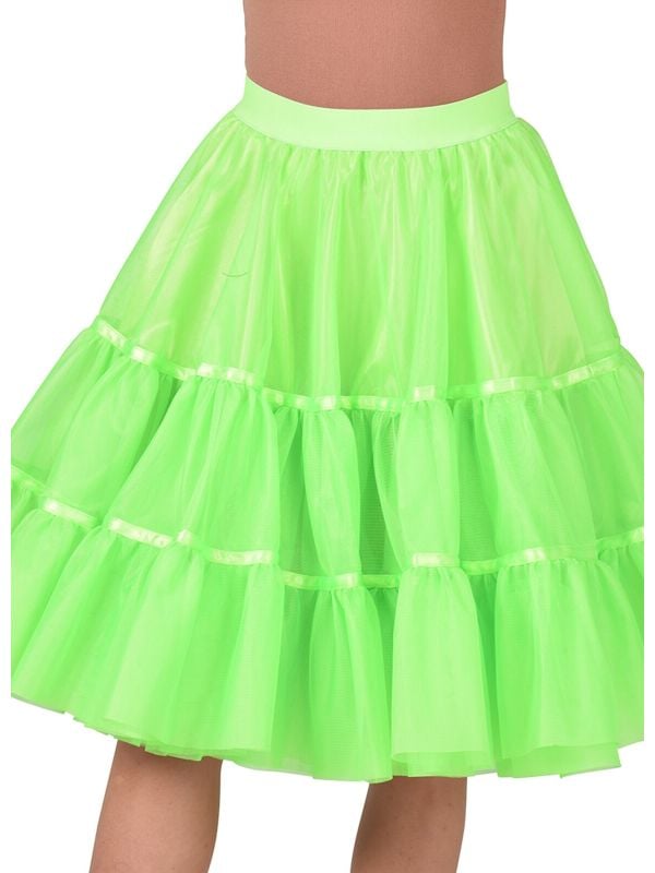 Groene petticoat middel lang vrouwen main product photo